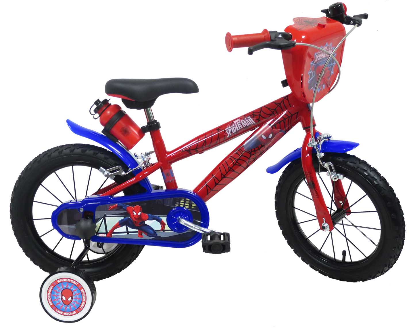 spiderman bicicletta